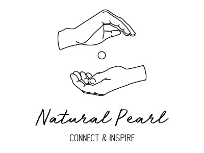 Natural Pearl adobe illustrator art design hands illustration logo logo concept logo design pearl vector vector art vector artwork women women empowerment women in illustration