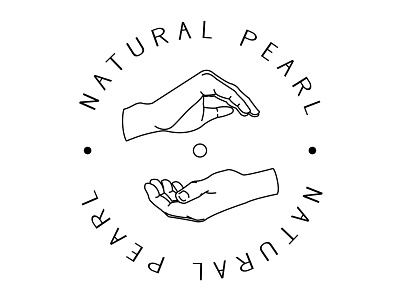 Natural Pearl - Round logo adobe illustrator art design hands illustration logo logo design pearl vector vector art vector artwork women women empowerment women in illustration