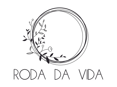 Roda Da Vida - B&W adobe illustrator art botanical art botanical illustration design illustration logo logo design meditation vector vector art vector artwork
