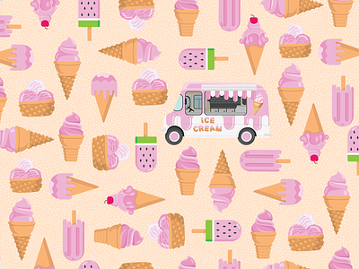 Ice Cream Truck Pattern