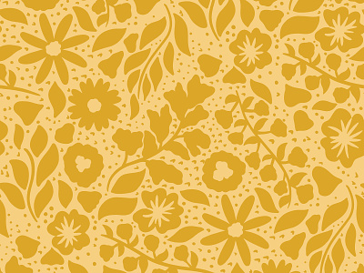 Goldenrod Floral Pattern | Daphney Collection cute floral floral design floral pattern forest goldenrod illustration pattern design rifle paper co simple surface pattern surface pattern design vector flowers yellow