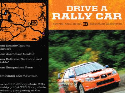 DirtFish Brochure black orange racing rally
