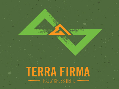 Rally Cross Dept. green logo orange rally