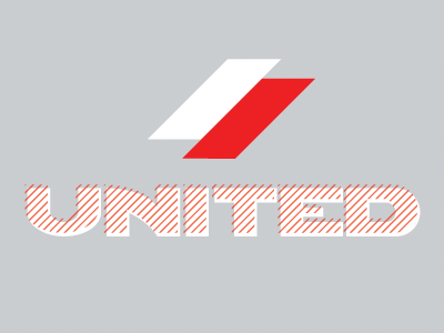 United 2 grey red white