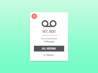 Voicemail Card