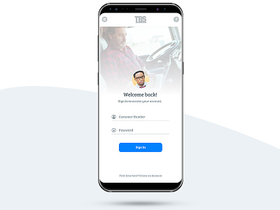 Simple Sign In login mobile onboarding sign up ui ux