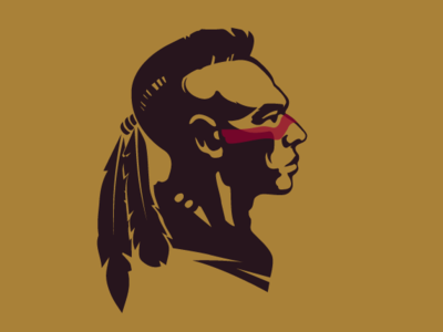 cherokee indian cherokee indian face indian logo logo design native portrait art portrait design vector
