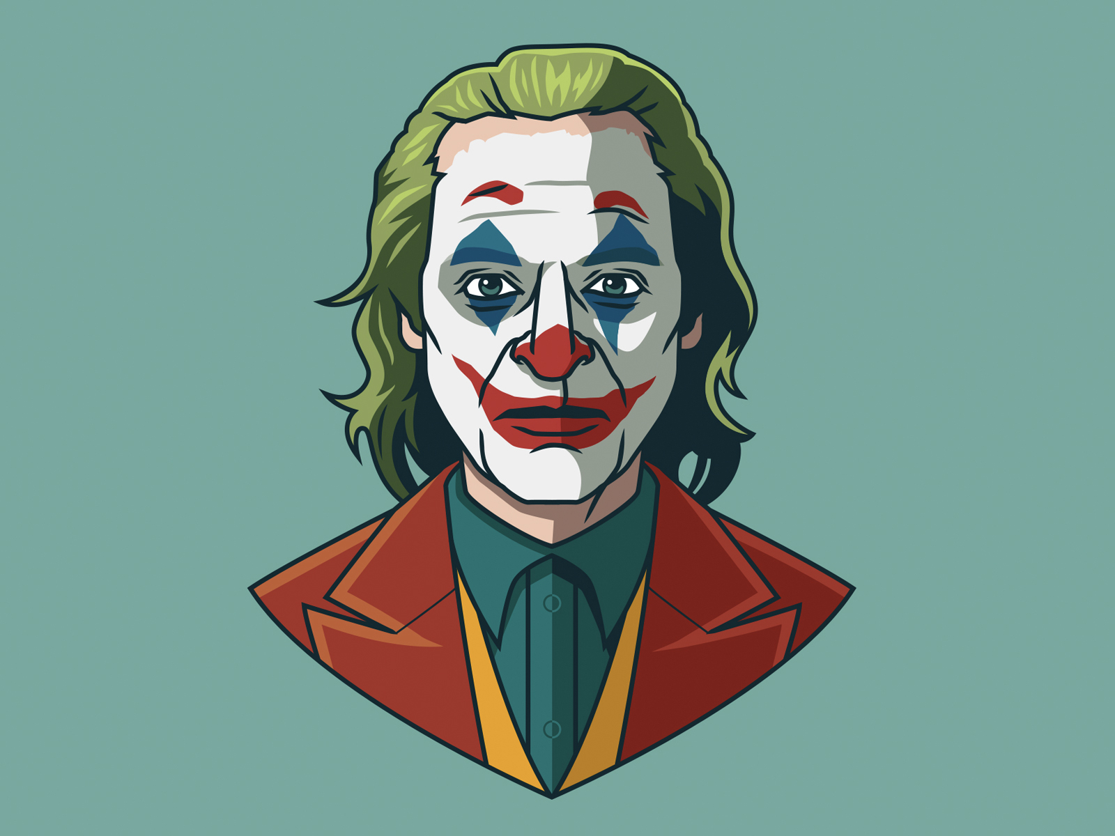 Joaquin Phoenix as Joker by Ben Douglass on Dribbble