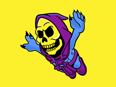 Super Skeletor cartoon digital art graphic design heman illustration mario brothers nintendo pop art retro skeletor super mario vector