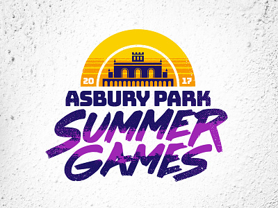 Asbury Park Summer Games asbury park branding crossfit game graphic design icon logo new jersey sports sports logo summer typography