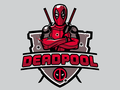 Deadpool Badge badge design deadpool deadpool 2 design fan art logo logo design marvel ryan reynolds vector villain x force