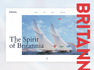 K1 Britannia design desktop minimal web white