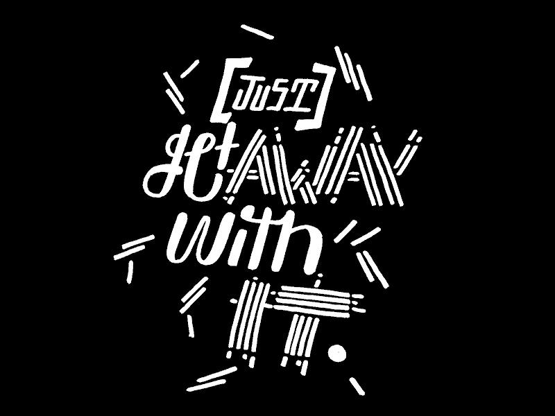 Getaway animation lettering type