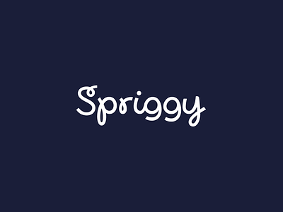 Spriggy's new look animation brand branding logo logo animation logotype script typography