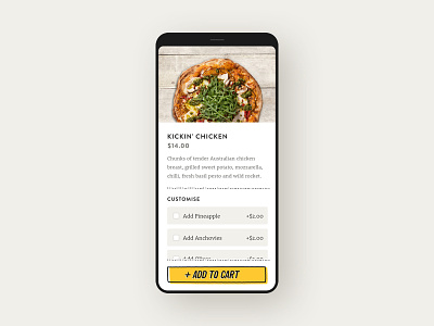 Hello Pizza app concept app ui ux