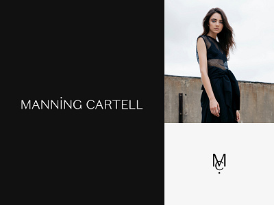 Manning Cartell brand tile branding clean icon logo minimal monogram typography