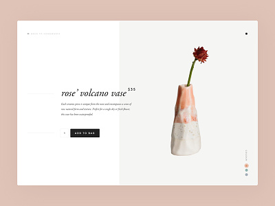 Woodfolk website concept - product page clean desktop fashion homewares minimal ui ux website