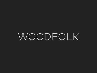 Woodfolk custom logotype