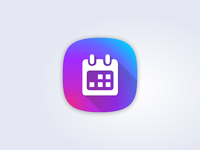 Oi Rooms app icon android app appicon blue brazil calendar gradient icon oi pink purple