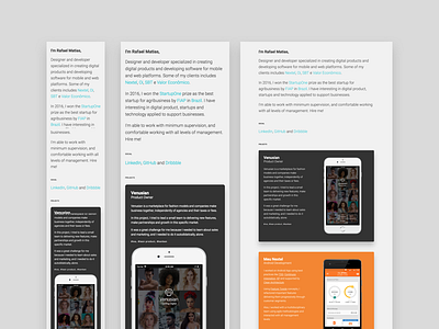 Responsive Portfolio clean designer developer devices mobile phone portfolio rafael matias rafamatias responsive tablet