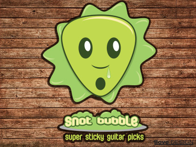 Snot Bubble guitar illustration logo music snot