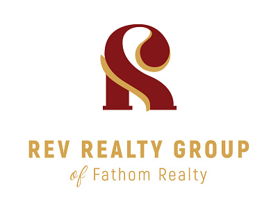 Rev Realty Logo amarillo logo monogram realtor realty rr