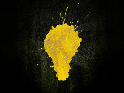 Bulb or Blob? Comment and Win! bulb icon ink light logo paint rorschach splatter