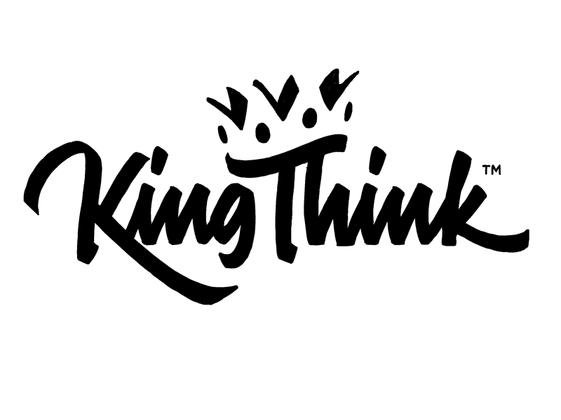 KT1 [GIF] king think lettering logotype positive negative script sketch
