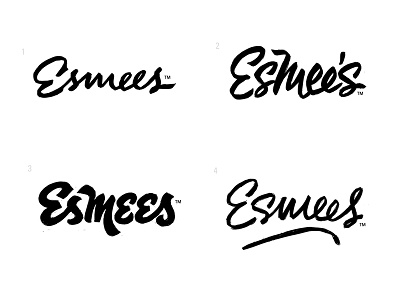 Esmees Logos branding esmees fashion logo logotype online retailer script wordmark