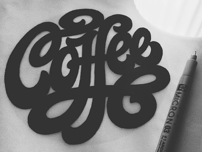 Coffee Coasters coasters coffee hand lettering lettering script