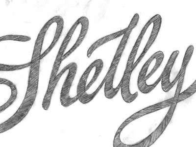 Shelley Allegro informal script fuse sessions hand lettering ken barber lettering logo script shelley allegro sketch