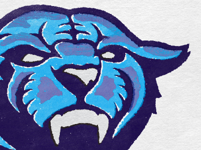Texture quest! blue brayer cat edge effect fangs press purple rough edge teeth texture