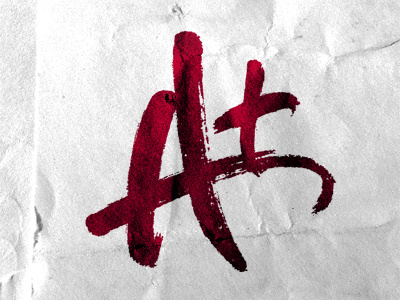 A+ a brush pen red