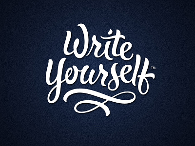 Write Yourself cursive logotype script
