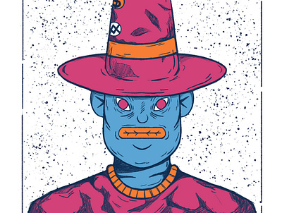 Wizard with style aestheatic character character design characterdesign design illustration illustration art director design ilustracion pink vaperwave