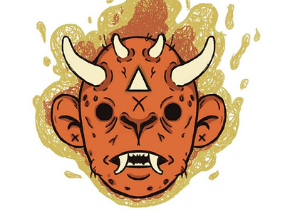 I´m the god of hell fire. character character design characterdesign design illustration ilustracion ui vector