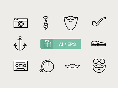 Free Hipster Icons