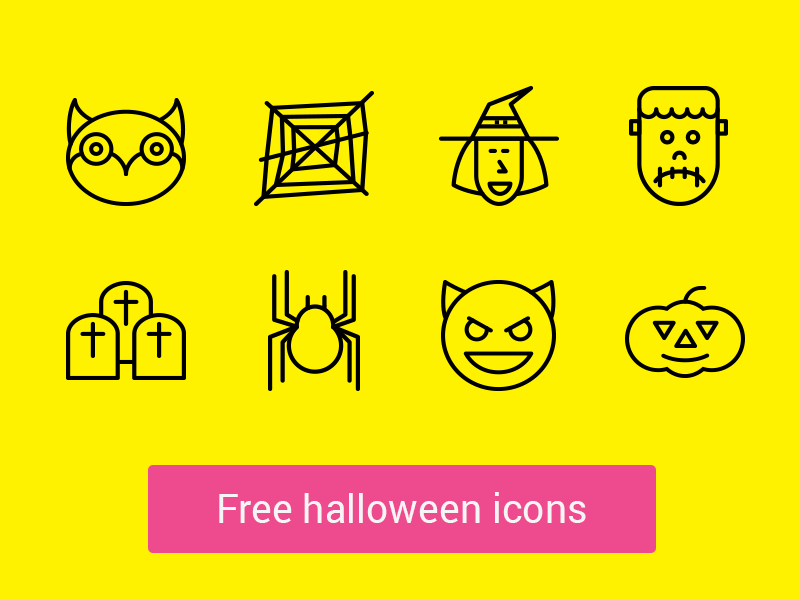 ★ Free Halloween Icons icons halloween icons line icons ios icons outline icons