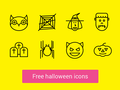 ★ Free Halloween Icons halloween icons icons ios icons line icons outline icons