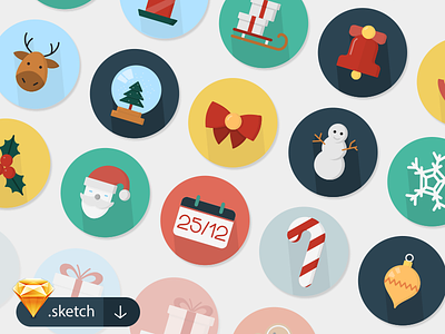 30 Free Christmas Icons ai christmas eps flat free icons sketch vector
