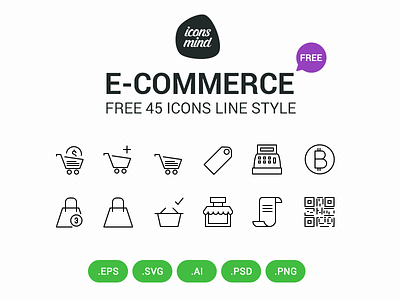 Free E Commerce Icons ecommerce eps free icons ios line shopping