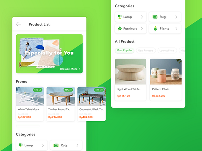 Product List Exploration #2 card list product product list tokopedia ui user experience user interface ux