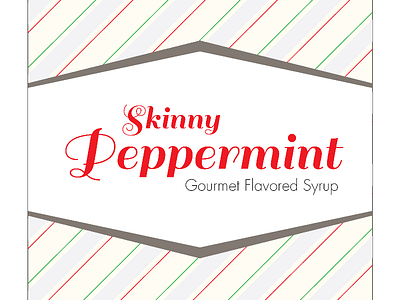 Flavored Syrup Label - WIP label peppermint syrup