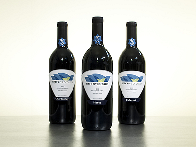 Fifty Five Degrees - Final Wine Design australia label logo packaging sydney wine