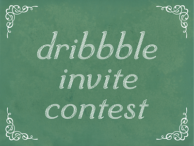 Guess who got 5 dribbble invites? contest dribbble giveaway invites