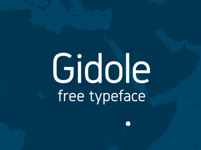 Gidole Free Typeface font open source sans serif typeface typography