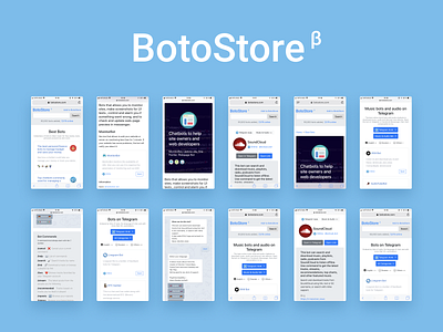 BotoStore 📱 — best online chat bots and assistants assistant bootstrap bot bots catalog chatbot chatbots facebook messenger mobile responsive design telegram ux