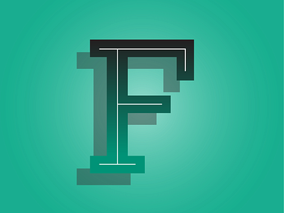 36 Days of Type | F 36daysoftype art designchallenge gradients graphicdesign illustrator lettering typography vector
