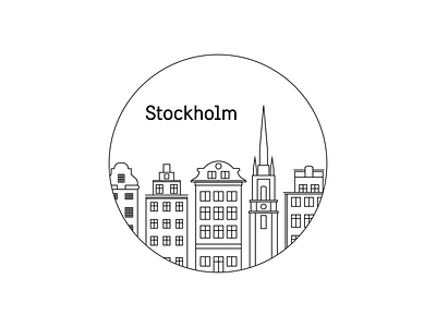 I Stockholm architecture best friends citytrip design graphicdesign illustration illustrator sea stockholm sweden vectors wandering