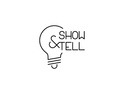 Show & Tell Logo design graphicdesign illustration illustrator logo sketch typo logo typography vector